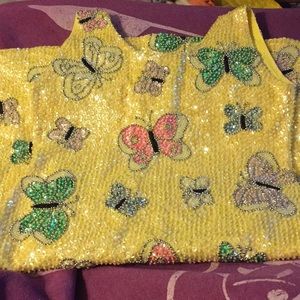 Yellow Little attitudes butterfly dress